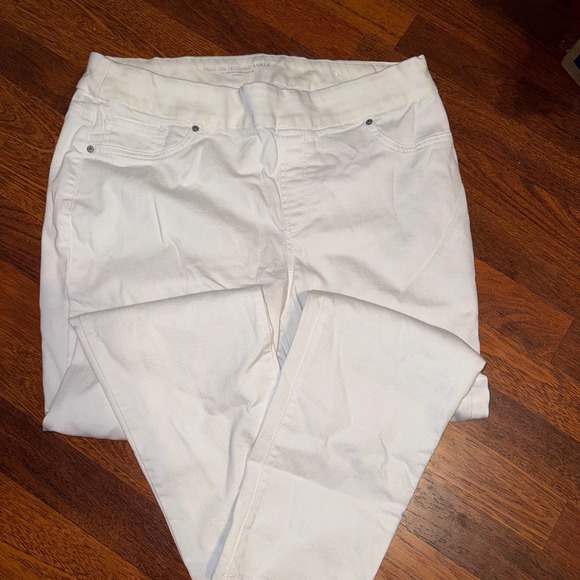 White Chico’s pullin pants women’s size 14 - Picture 1 of 8
